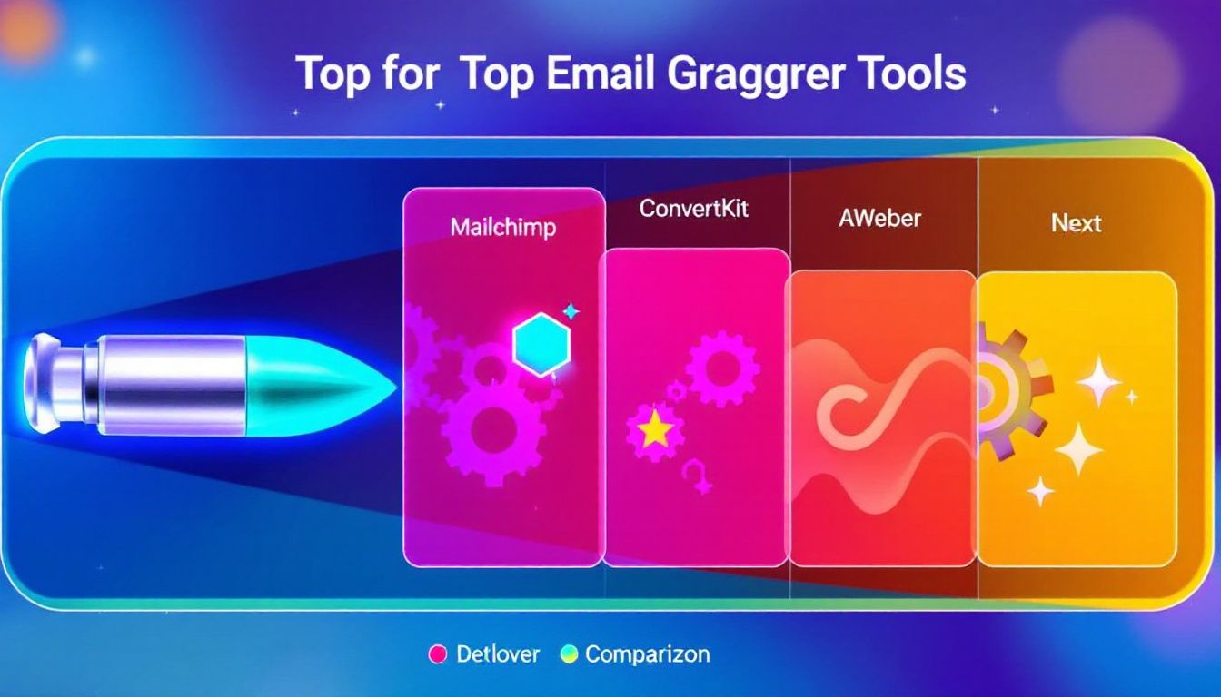 A comparison chart of top email grabber tools available on the market.
