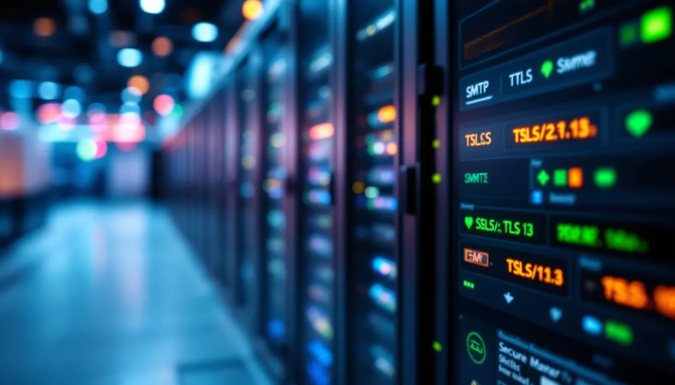 Ensuring secure SMTP connections with encryption methods.